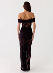 Gracie Twist Maxi Dress - Black