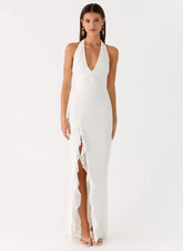 Charmed By You Maxi Dress - White