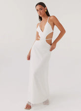 Enchanted Melodies Maxi Dress - White