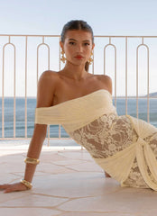 Gracie Twist Maxi Dress - Yellow