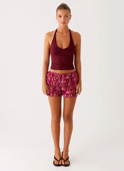 Entertain Me Bloomer Shorts - Lavender Lagoon