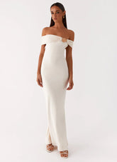 Illusion Maxi Dress - Ivory