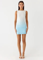 Sharona Mini Dress - Blue Ombre