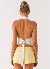 No Rush Top - White