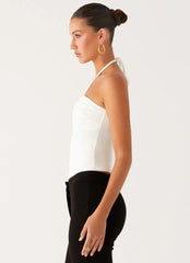Good Thing Halter Top - White