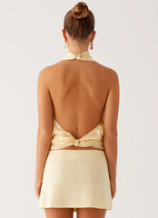 Movie Star Mini Skirt - Yellow