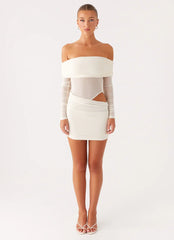 No Doubt Mini Dress - Ivory