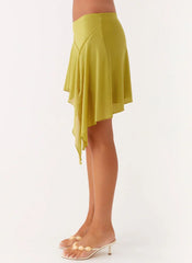 Lustra Mini Skirt - Lime