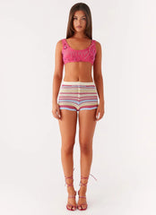 Mercer Sequin Bralette - Fuchsia