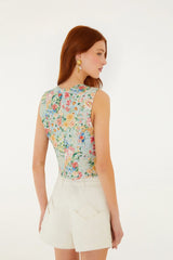 Multicolor Rendeira 3d Vest