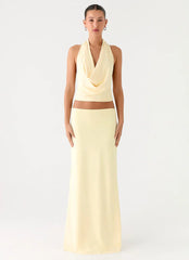 Ashi Cowl Top - Yellow