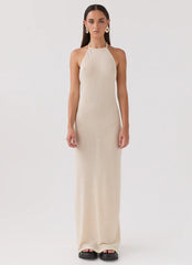 Here With Me Knit Maxi Dress - Sand