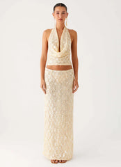 Bling It On Cowl Top - Ivory