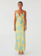 Sorrento Sun Maxi Dress - Golden Bloom