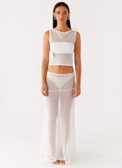 Velli Crochet Top - White