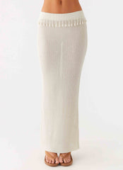 Basilia Maxi Skirt - Off White
