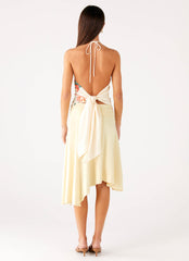 Loreta Beaded Tie Back Top - Siena Floral