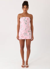 Solaire Strapless Corset Top - Pink