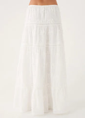 Yours To Keep Maxi Skirt - White