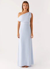 Lady Love Linen Maxi Dress - Blue