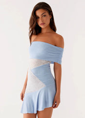 Ocean Road Mini Dress - Blue