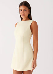 Lulita Mini Dress - Buttercream Yellow