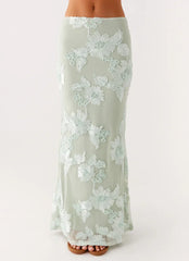 Radiate Maxi Skirt - Sage