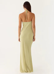 Anouk Halter Maxi Dress - Sage