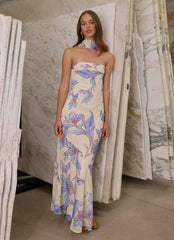 Under The Pagoda Maxi Dress - Violet Blossom