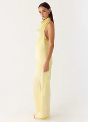 Emilee Cowl Top - Yellow