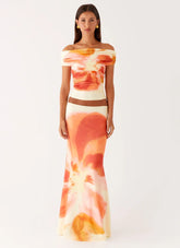 Moka Maxi Skirt - Mimosa Blossom