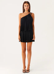 Makes Sense Mini Dress - Black