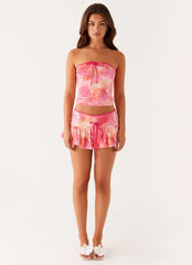 Corbin Tube Top - Flamingo Fling