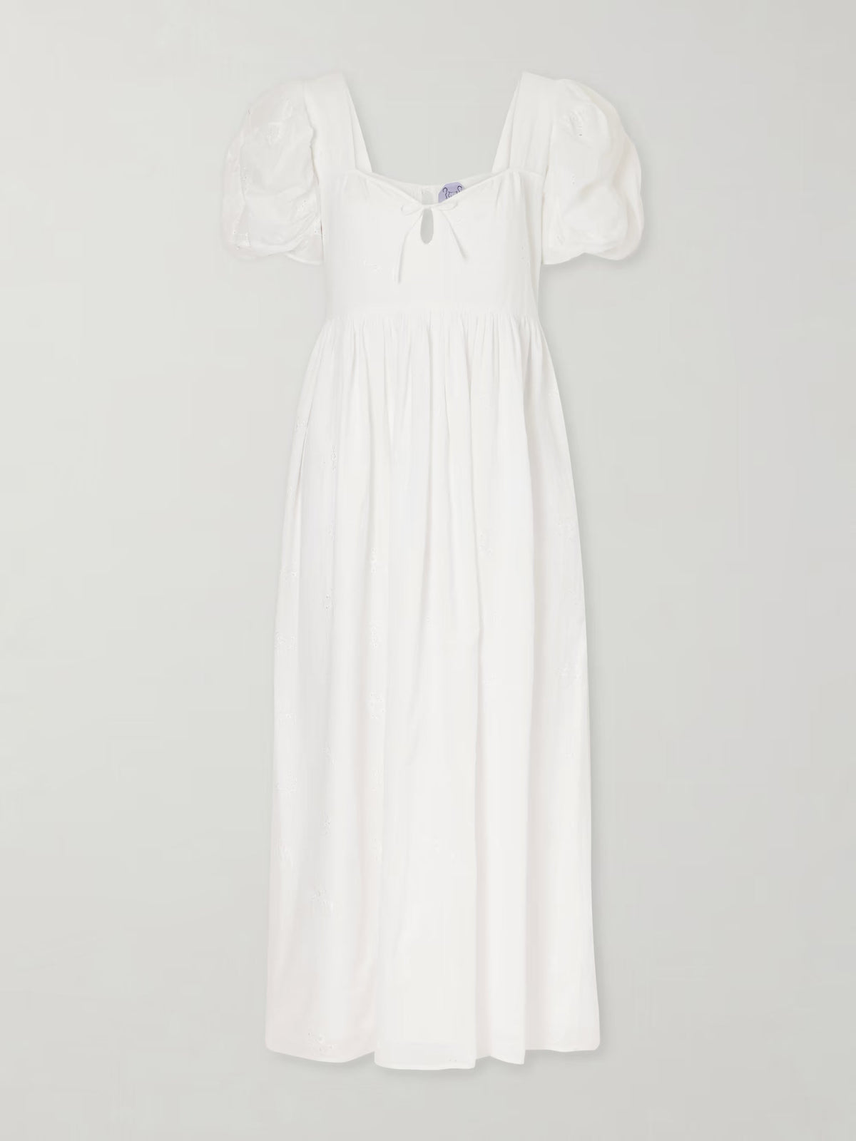 Calliope embroidered cotton midi dress