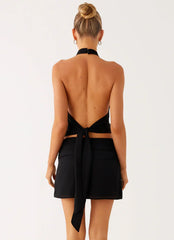 Elice Mini Skirt - Black