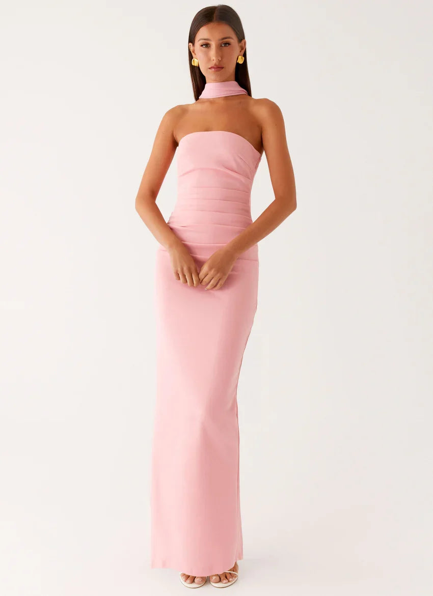 Libra Maxi Dress - Pink