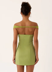 Caterina Mini Dress - Fern Green