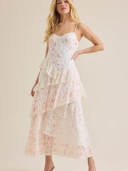 Alicia Floral Lace Maxi Dress