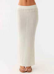 Basilia Maxi Skirt - Off White