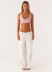 Mercer Sequin Bralette - Pink
