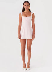 Cadence Mini Dress - Baby Pink