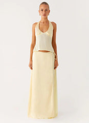 Pollie Maxi Skirt - Yellow
