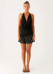 Dasha Cowl Top - Black