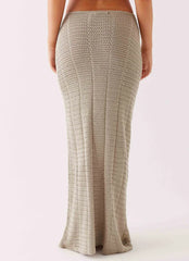Kelcie Rose Crochet Maxi Skirt - Sage