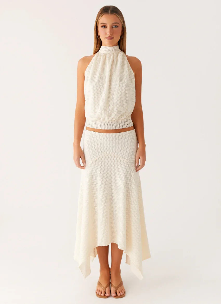 Evaden Backless Top - Ivory