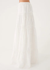 Yours To Keep Maxi Skirt - White