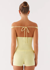 Aliah Knit Top - Yellow