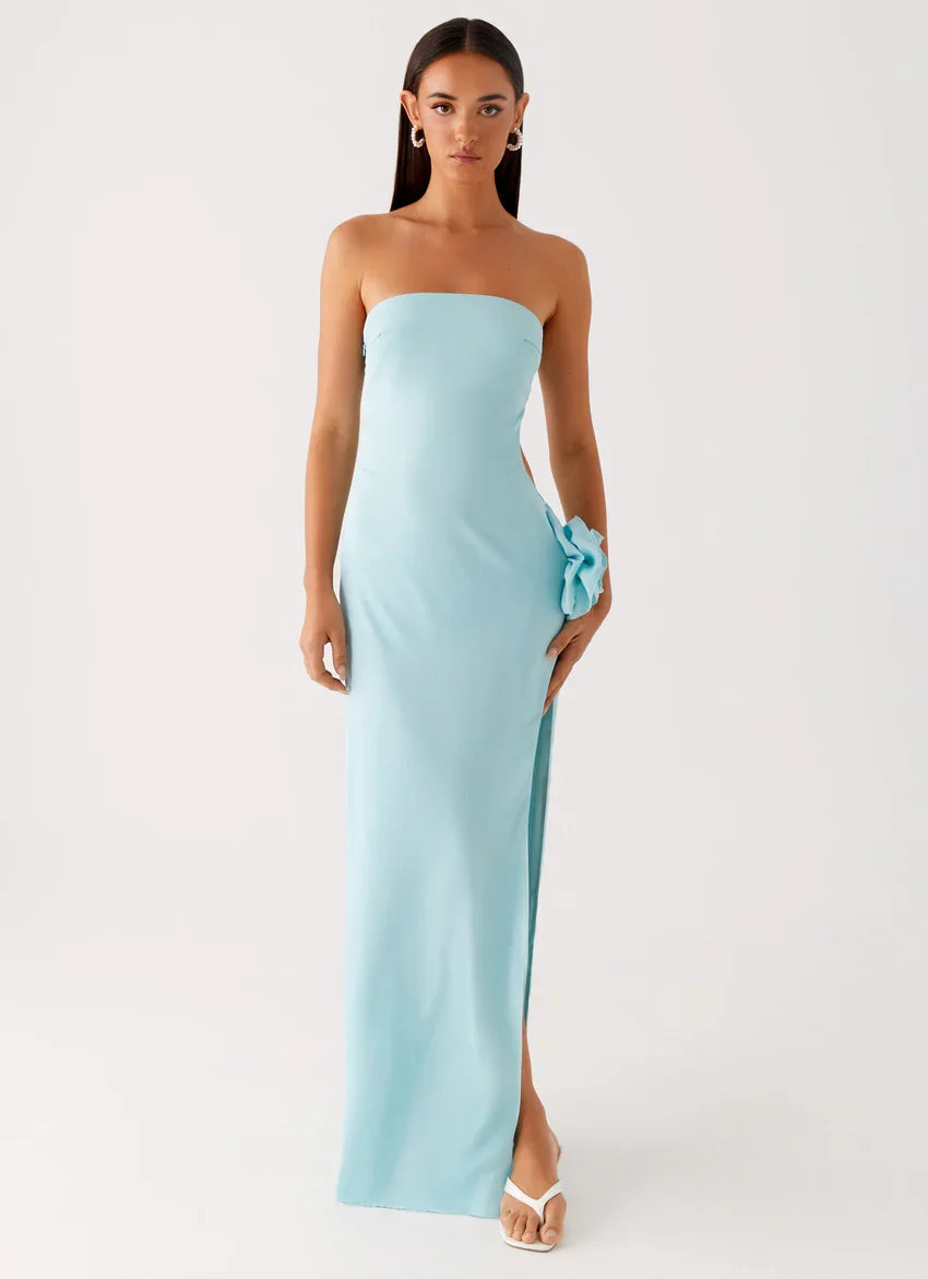 Fenway Strapless Maxi Dress - Mint
