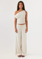 Set Sail Linen Pants - Oat