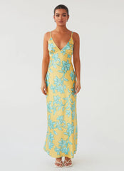 Sorrento Sun Maxi Dress - Golden Bloom
